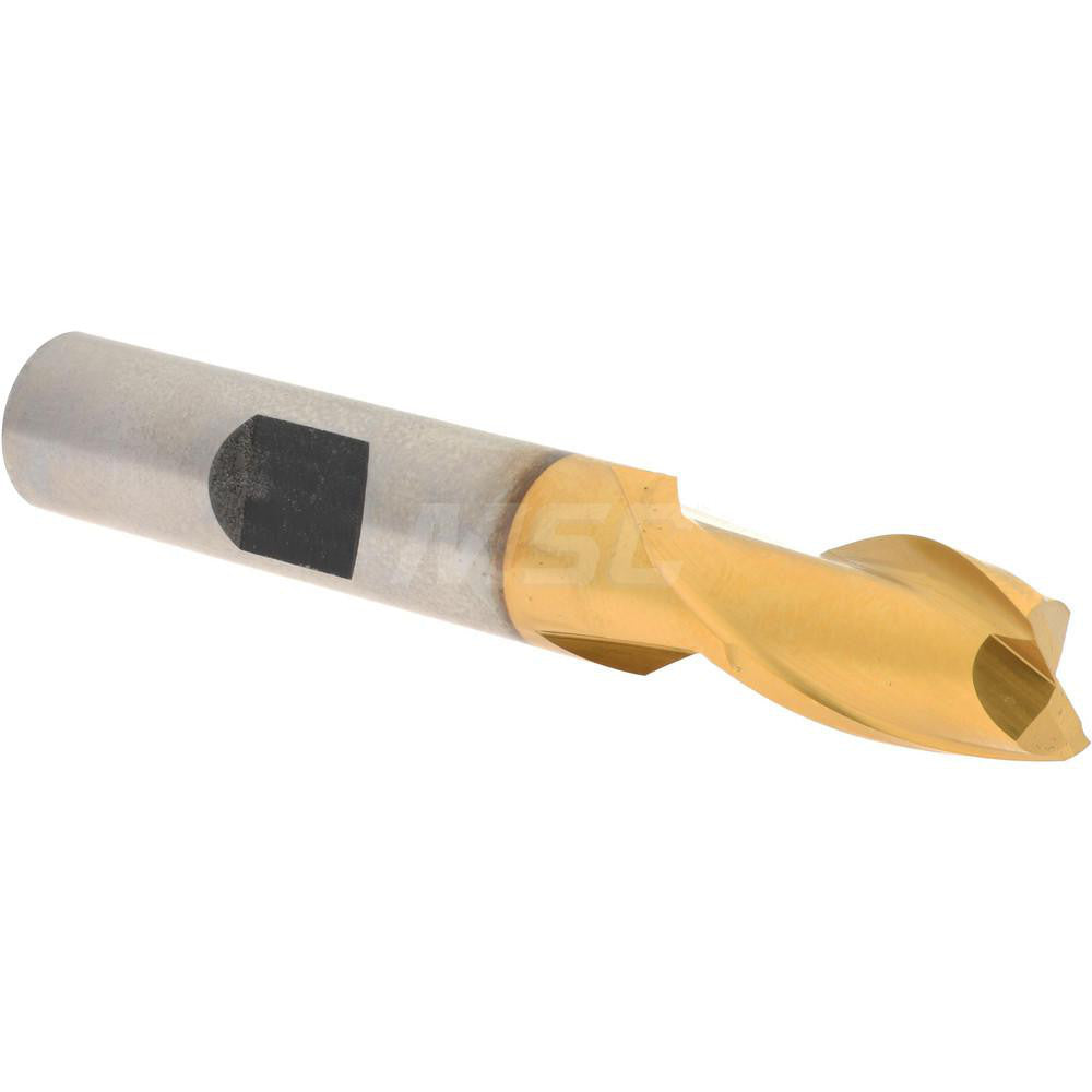 Hertel E803002402 Square End Mill 3/8'' Dia, 9/16'' LOC, 3/8'' Shank Dia, 2-3/8'' OAL, 2 Flutes, High Speed Steel