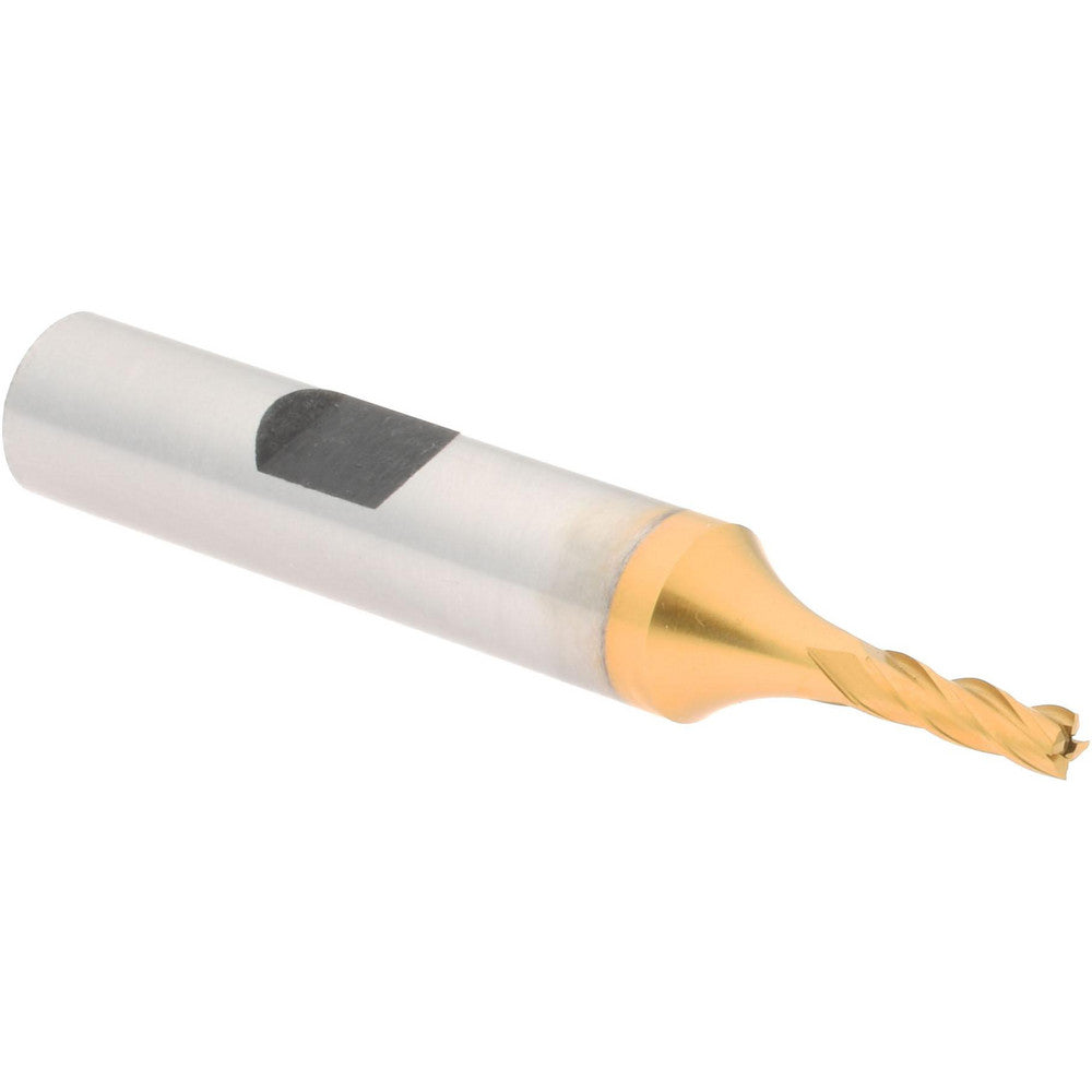Hertel E8031008 Square End Mill 1/8'' Dia, 3/8'' LOC, 3/8'' Shank Dia, 2-5/16'' OAL, 4 Flutes, High Speed Steel