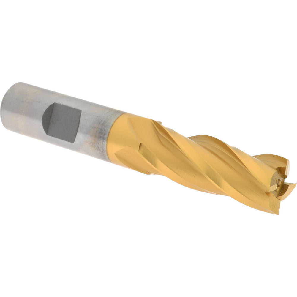 Hertel E8031040 Square End Mill 5/8'' Dia, 1-5/8'' LOC, 5/8'' Shank Dia, 3-3/4'' OAL, 4 Flutes, High Speed Steel
