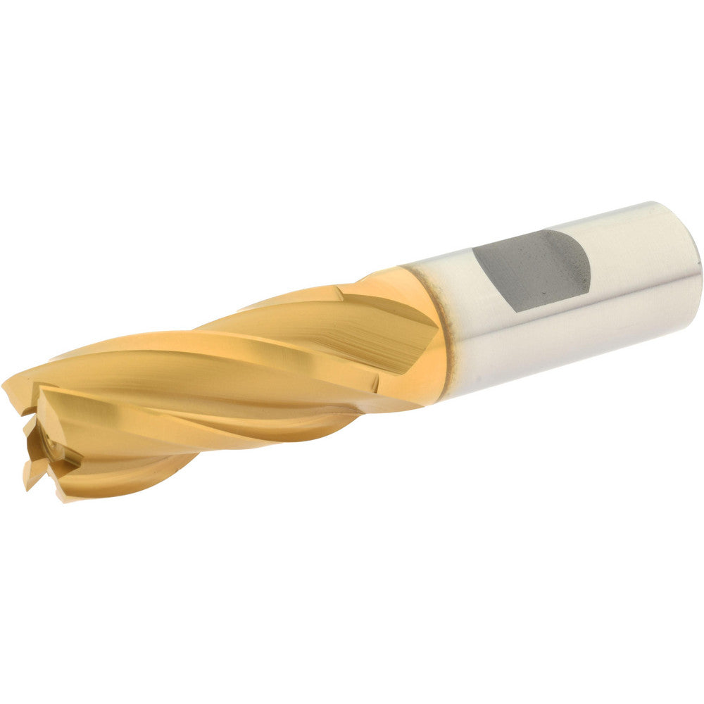 Hertel E803104802 Square End Mill 3/4'' Dia, 1-5/8'' LOC, 3/4'' Shank Dia, 3-3/4'' OAL, 4 Flutes, High Speed Steel