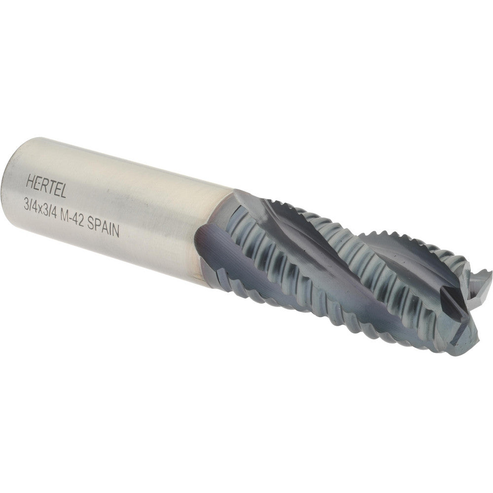 Hertel 41120676 Roughing End Mill 3/4" Dia, 4 Flute, Coarse Pitch, Single End, Cobalt