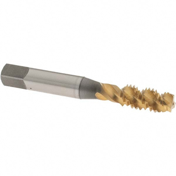 OSG 1430805 Spiral Flute Tap 3/8-16, UNC, 3 Flute, Plug Chamfer, 3B Class of Fit, High-Speed Steel, TiN Finish