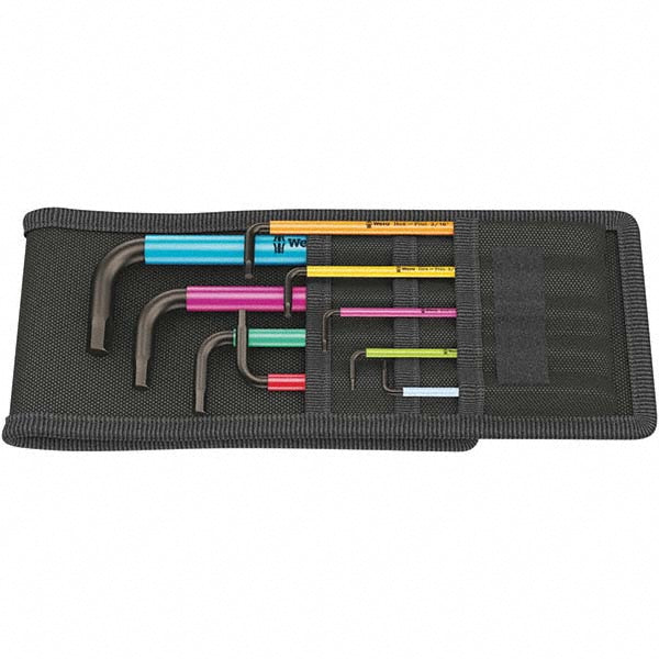 Wera 05022639001 Hex Key Sets Ball End Yes Tool Type Hex Handle Type L-Handle Measurement Type Imperial Hex Size 1/4 in 1/8 in 3/16 in 3/32 in 3/8 in 5/16 in 5/32 in 5/64 in 7/32 in Hex Size Range (Inch) 5/64 - 3/8