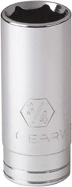 GEARWRENCH 80371 Deep Hand Socket 3/8" Drive, 3/4" Socket, 6-Point