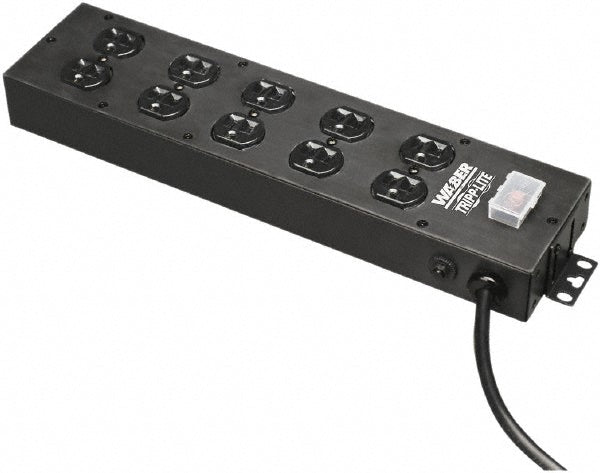 Tripp-Lite UL800CB-15 10 Outlets, 120 VAC15 Amps, 15' Cord, Power Outlet Strip