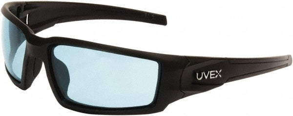 Uvex S2951HS Safety Glass Anti-Fog, Polycarbonate, Blue Lenses, Full-Framed, UV Protection