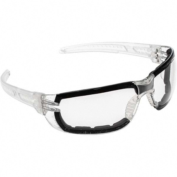 MCR Safety HK310PF Safety Glasses Anti-Fog, Polycarbonate, Clear Lenses, Frameless
