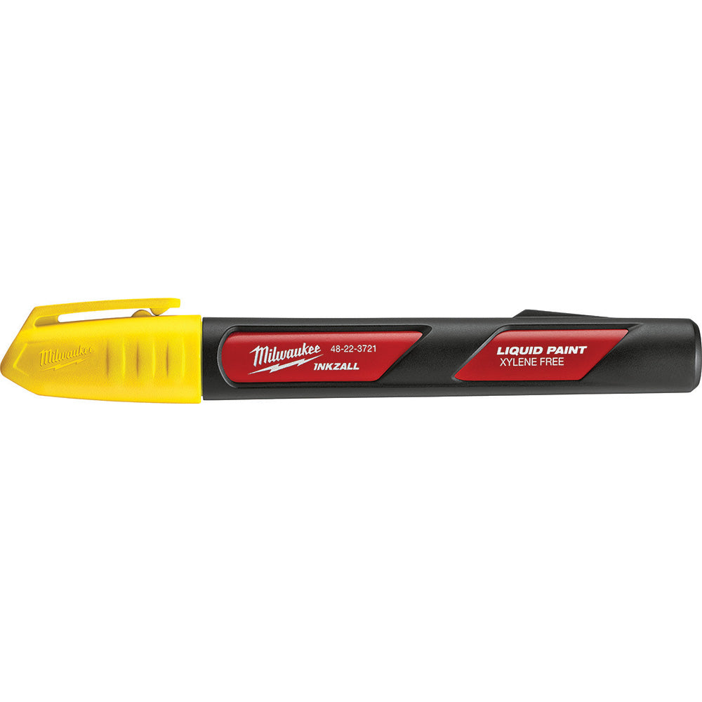 Milwaukee Tool 48-22-3721 Solid Paint Marker Yellow, Liquid, Medium Point