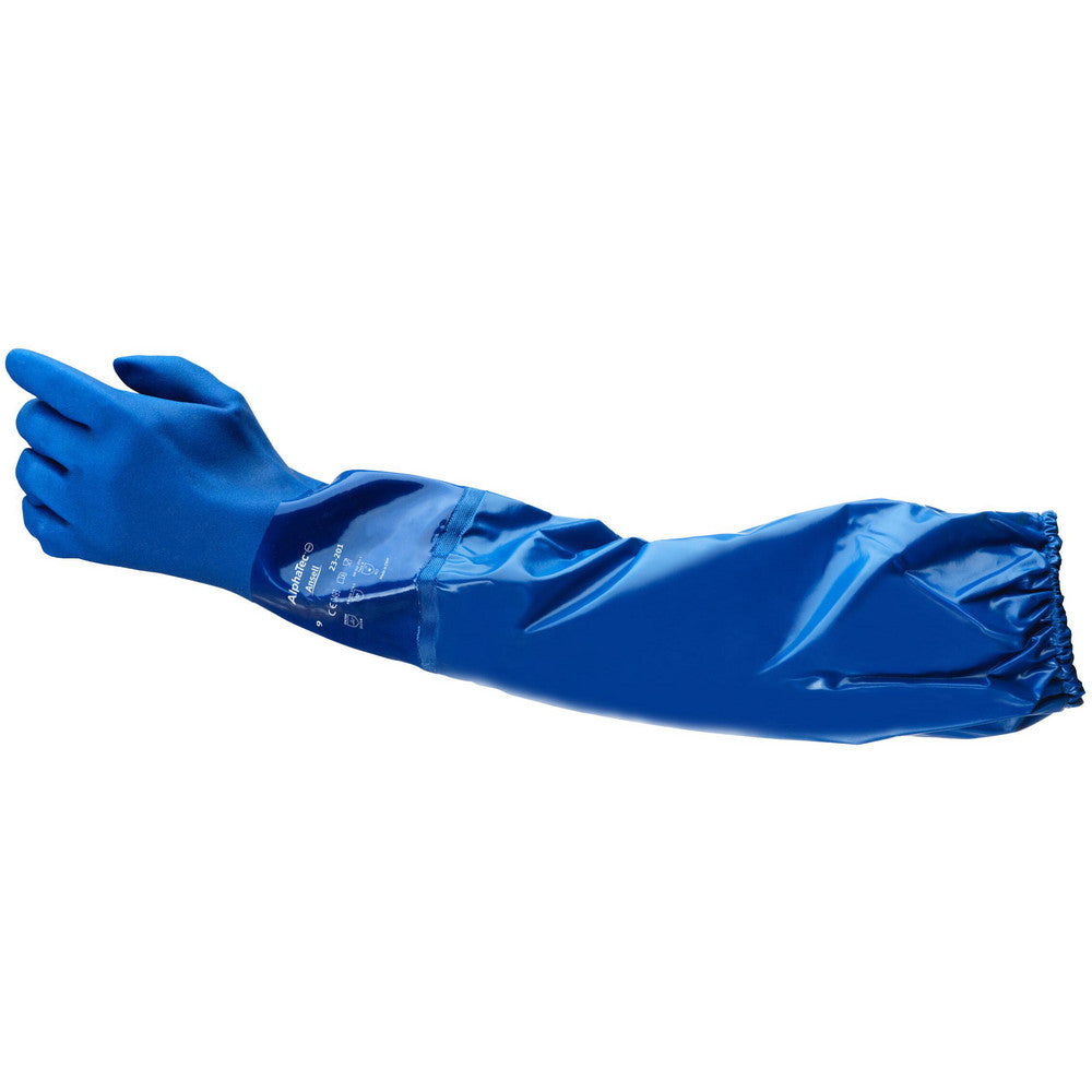 Ansell 23201080 Chemical Resistant Gloves VersaTouch PVC-Coated, PVC Outer Glove/Cotton Lined, Supported, Type B Chemical Resistant Gloves