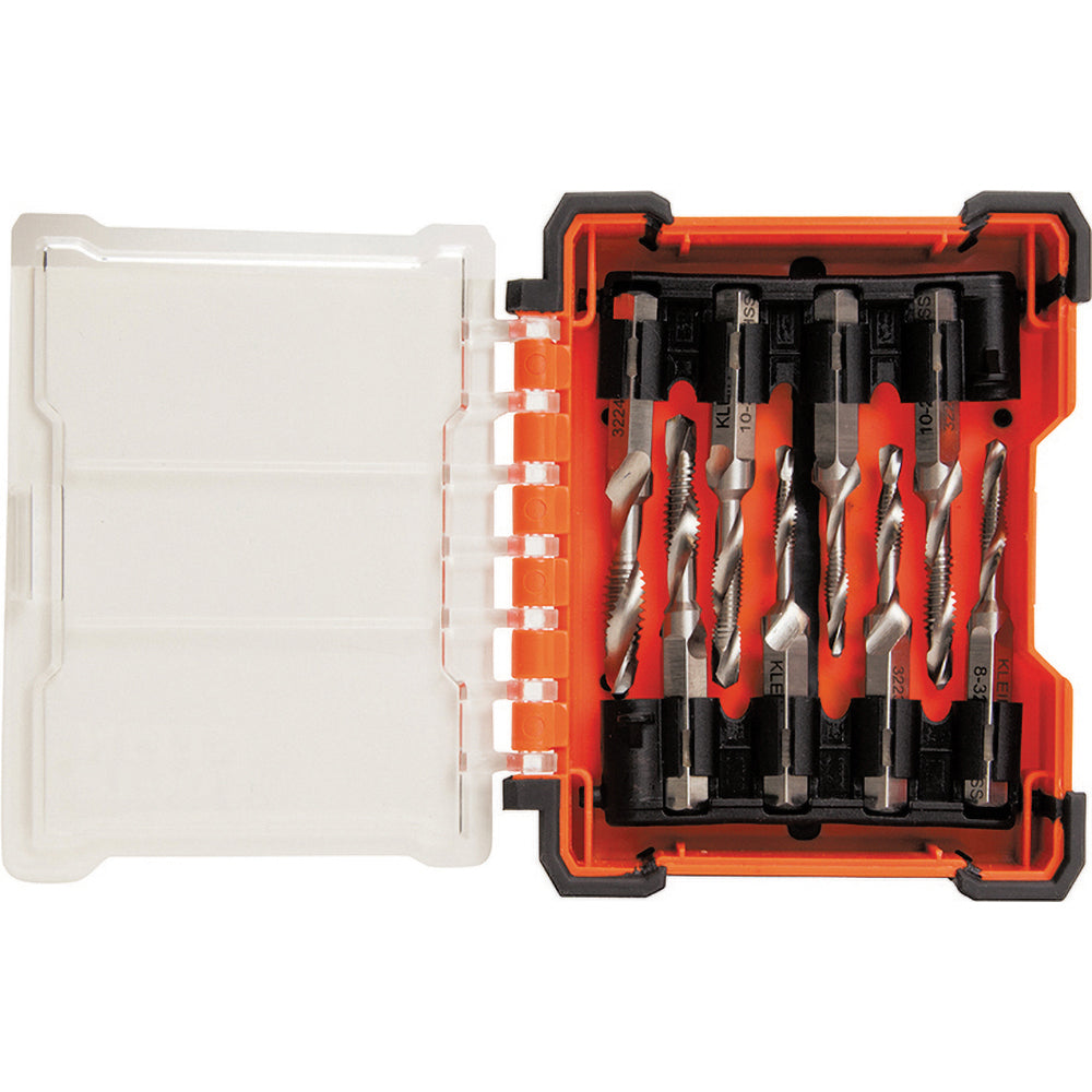 Klein Tools 32217 Combination Drill & Tap Sets Minimum Thread Size (Inch) #6-32 in #6-32 Minimum Thread Size (mm) #6-32 in Minimum Thread Size #6-32 in Maximum Thread Size (mm) 1/4-20 in Maximum Thread Size (Inch) 1/4-20 Maximum Thread Size 1/4-20 in Overall