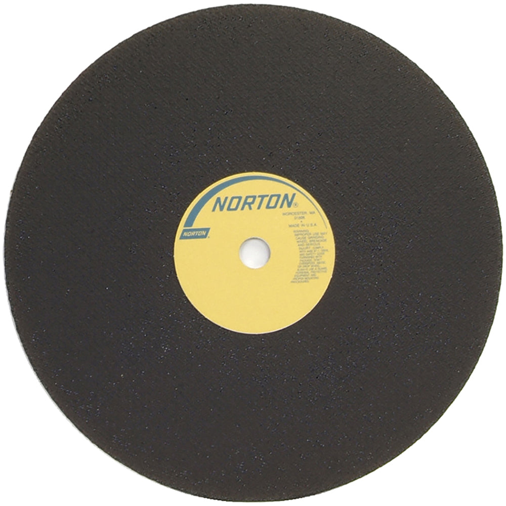 Norton 69083125992 Cut-Off Wheel 24" Dia, 7/32" Thick, 1-3/4" Hole, Zirconia Alumina
