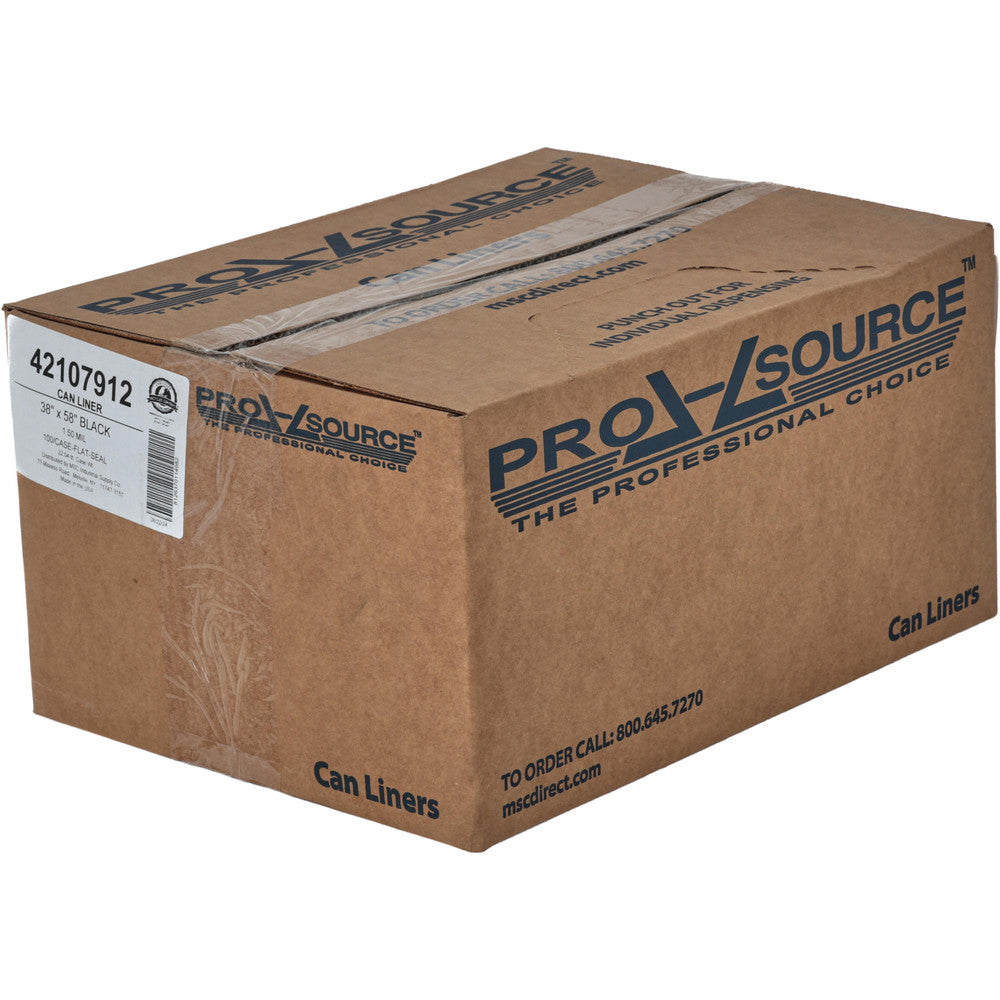 Pro-Source PSM6151FB Contractor Trash Bags 60 gal, 1.5 mil, Pack of 100
