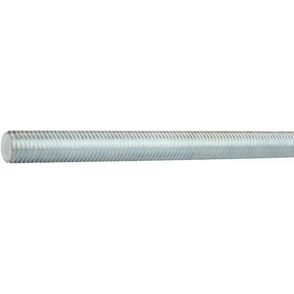All America Threaded Products 44273 General-Purpose Threaded Rod M10x1.5, 2.00 m OAL, Medium-Carbon Steel, Zinc Finish