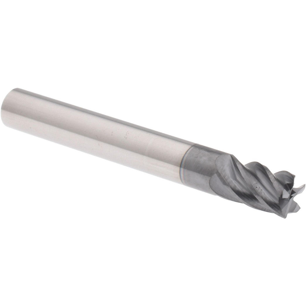 Accupro 311408 Corner Radius End Mill 1/4" Dia, 3/8" LOC, 38 deg Helix, Corner Radius End, Centercutting Series HS