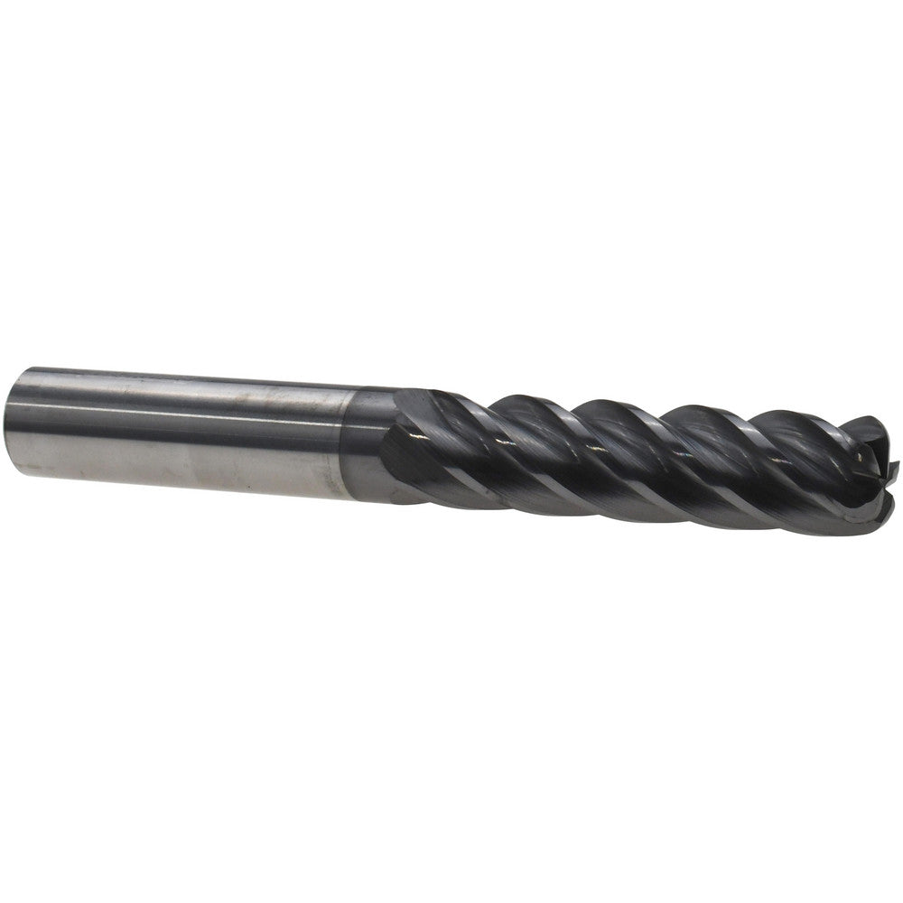 Accupro 311687 Corner Radius End Mill 1/2" Dia, 2" LOC, 38 deg Helix, Corner Radius End, Centercutting Series HS
