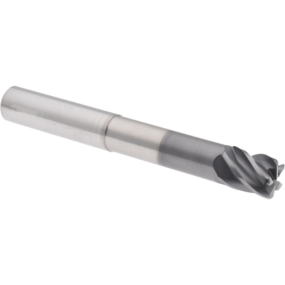 Accupro 312207 Corner Radius End Mill 1/2" Dia, 5/8" LOC, 38 deg Helix, Corner Radius End, Centercutting Series HS