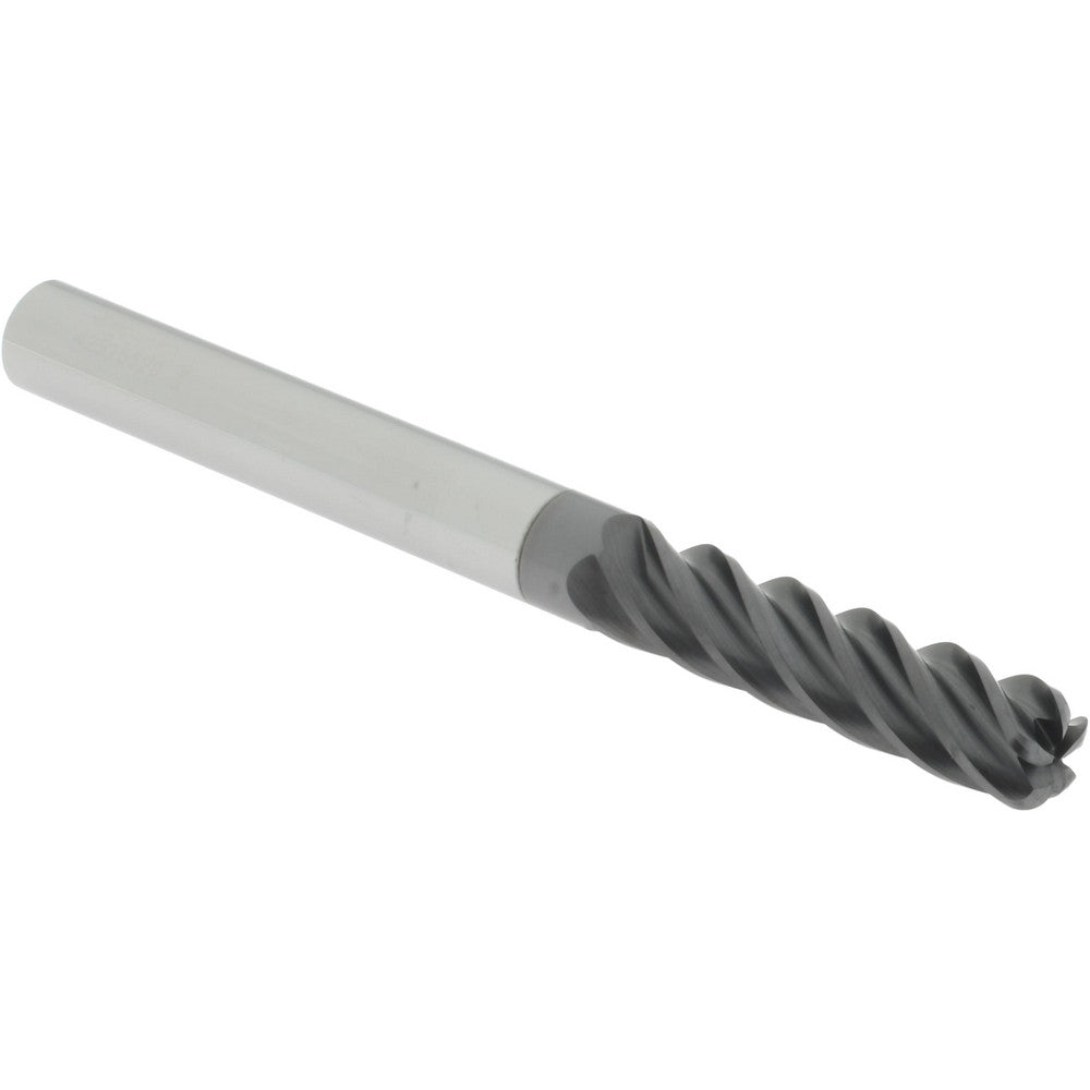 Accupro 311590 Corner Radius End Mill 3/8" Dia, 1-1/2" LOC, 38 deg Helix, Corner Radius End, Centercutting Series HS