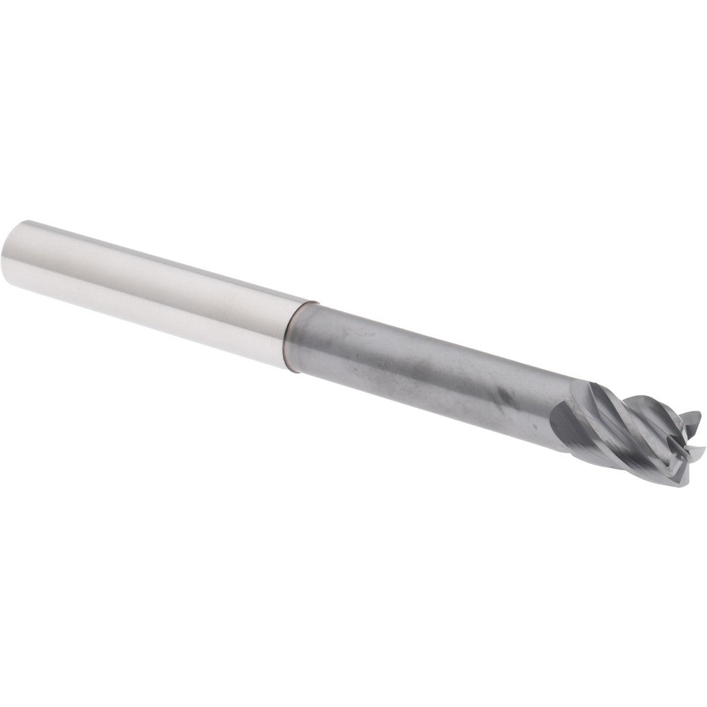 Accupro 312145 Corner Radius End Mill 3/8" Dia, 1/2" LOC, 38 deg Helix, Corner Radius End, Centercutting Series HS