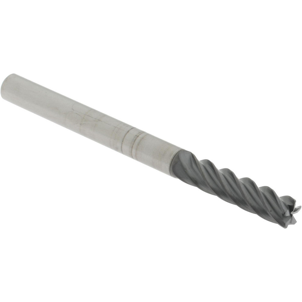 Accupro 311452 Corner Radius End Mill 1/4" Dia, 1" LOC, 38 deg Helix, Corner Radius End, Centercutting Series HS