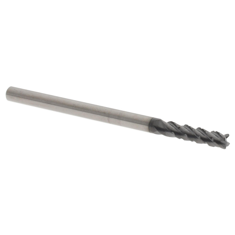 Accupro 311231 Corner Radius End Mill 1/8" Dia, 1/2" LOC, 38 deg Helix, Corner Radius End, Centercutting Series HS