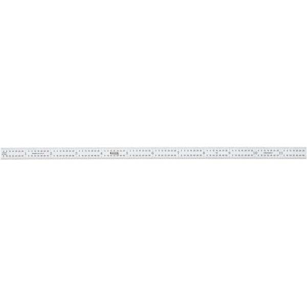SPI 30-157-2 Steel Rule 12" OAL, 5R Graduation, Flexible