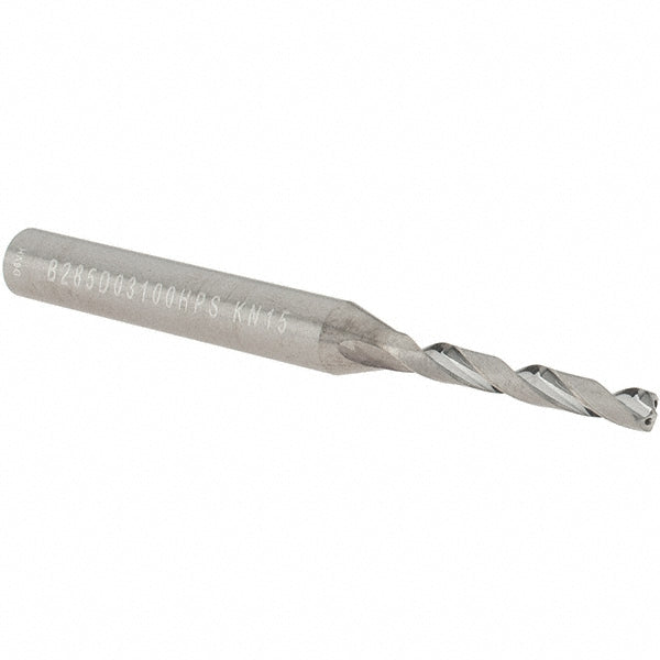 Kennametal 5990785 Jobber Drill 3.10 mm Dia, 135 deg Point, Solid Carbide