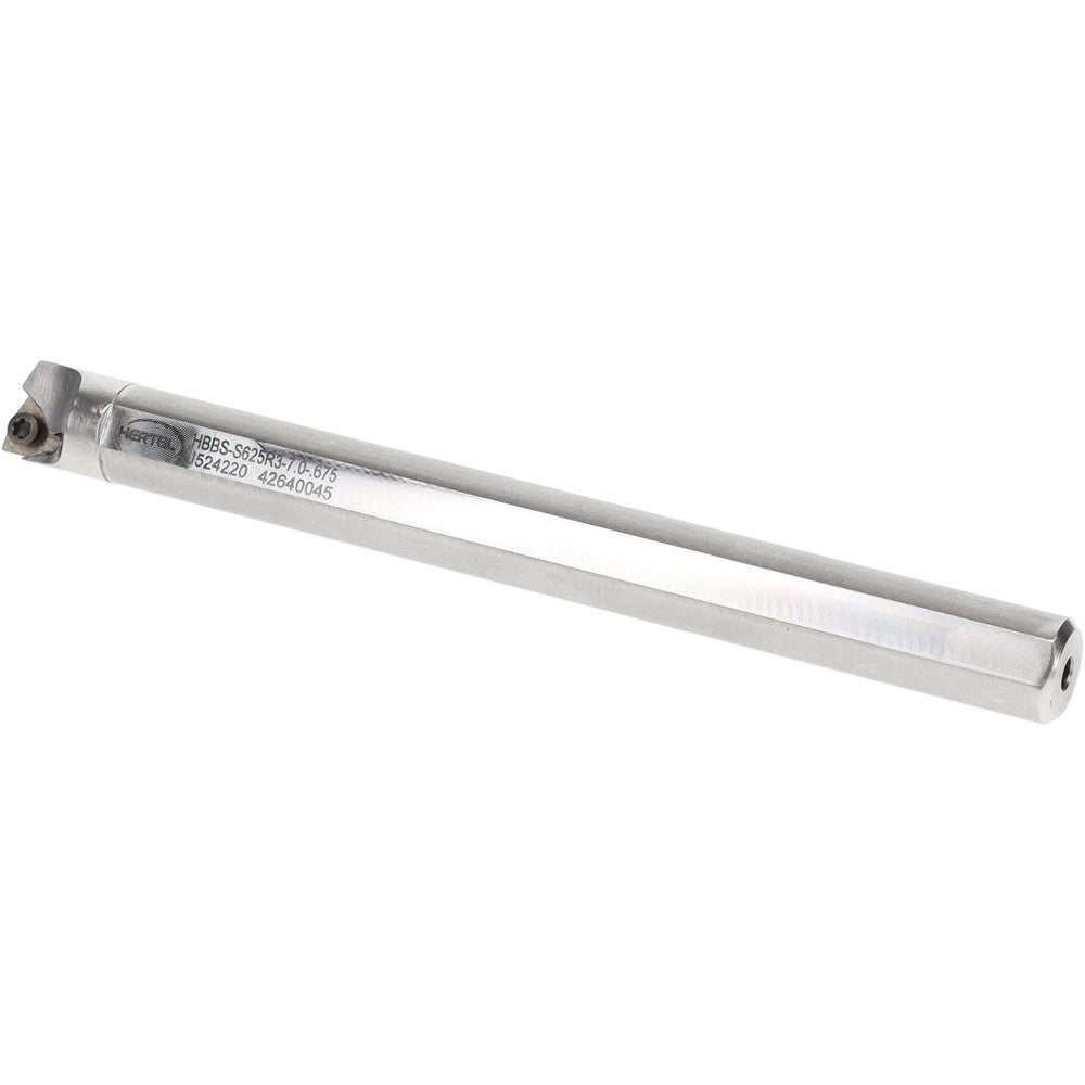 Hertel H08614943 Indexable Boring Bar HBBS-S625R3-7.0-.675, 0.6750" Min Bore, Right Hand, Steel
