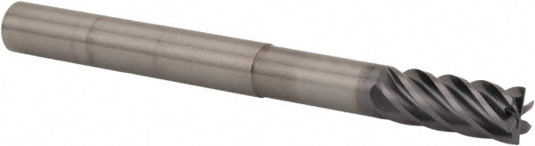 Kennametal 5351816 Corner Radius End Mill 3/8" Dia, 7/8" LOC, 0.015" Radius, 6 Flutes, Solid Carbide