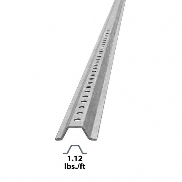 Nucor 100619 8' High, Galvanized Traffic Sign Post
