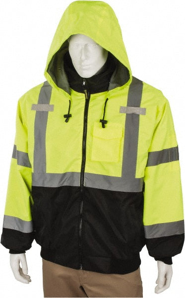 OccuNomix LUX-ETJBJR-BY2X Heated Jacket Size 2X-Large, High-Visibility Yellow, Polyester