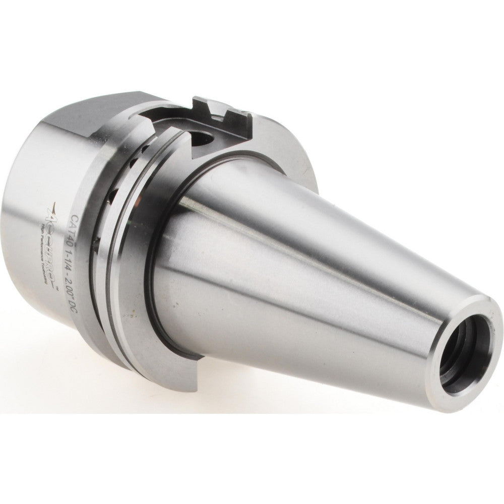 Accupro 771060 End Mill Holder CAT40 Taper, Dual Contact Taper Shank, 1-1/4" Hole Dia