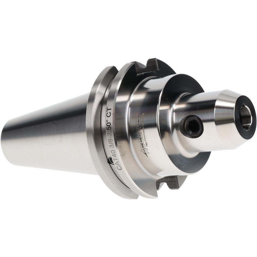 Accupro 772032 End Mill Holder CAT40 Taper, Taper Shank, 3/8" Hole Dia