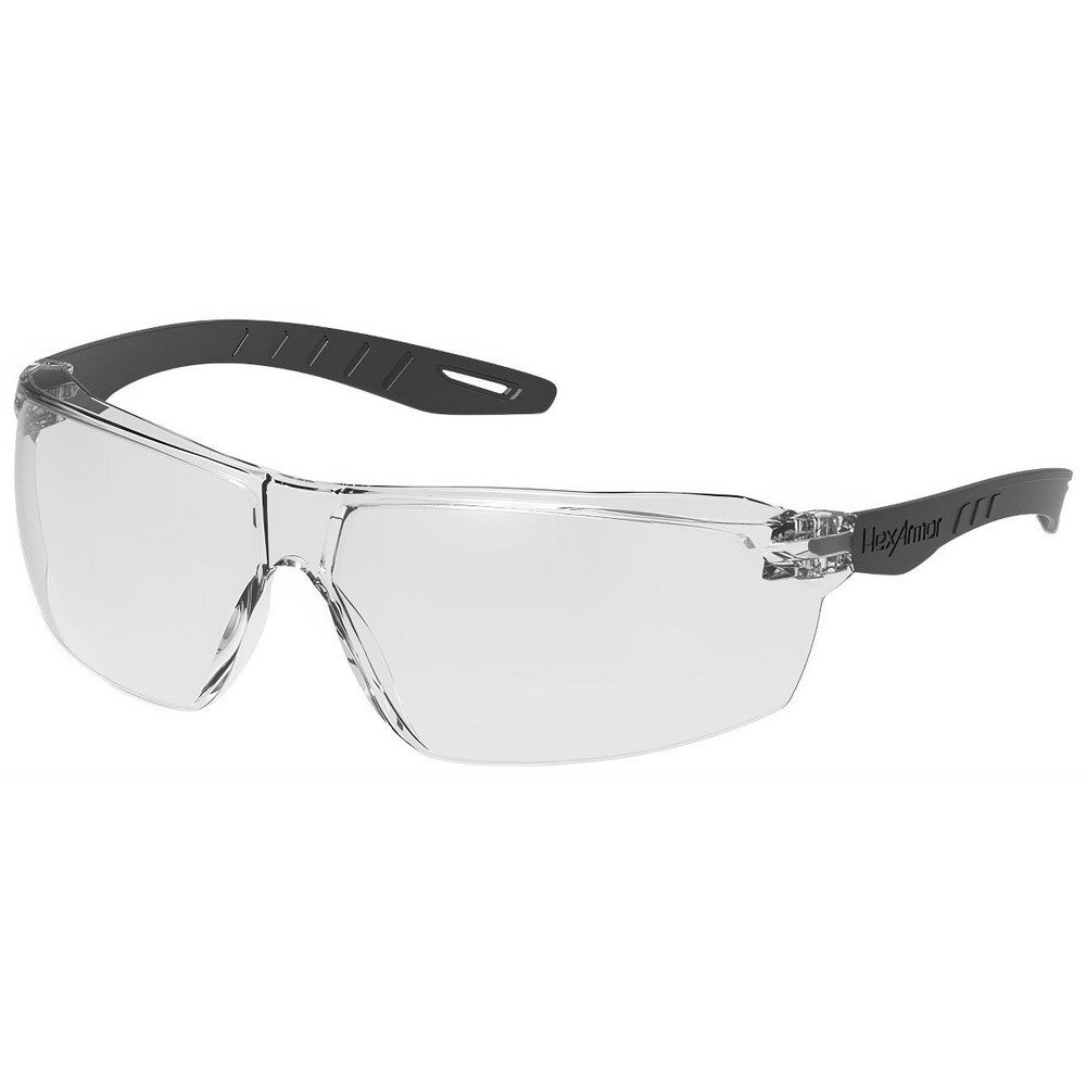 HexArmor 13-14001-16 Safety Glasses Anti-Fog, Polycarbonate, Clear Lenses, Frameless