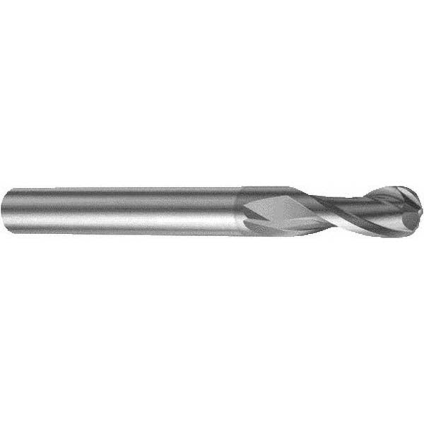 Sandvik Coromant 5743533 Ball End Mill 0.6299" Dia, 1.2598" LOC, Solid Carbide