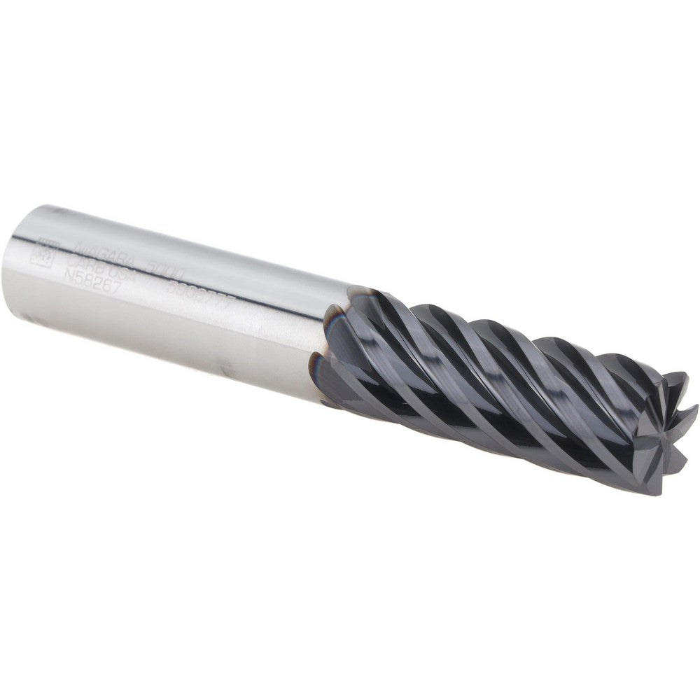 Seco 17002335 Corner Radius End Mill 1/2" Dia, 1-1/4" LOC, 0.0150" Radius, 7 Flute, Solid Carbide