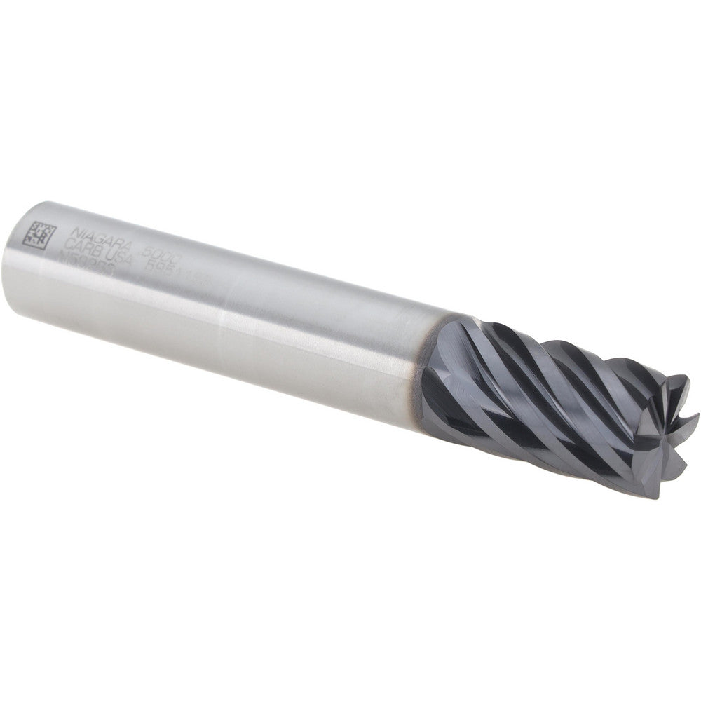 Seco 17002331 Corner Radius End Mill 1/2" Dia, 3/4" LOC, 0.0150" Radius, 7 Flute, Solid Carbide