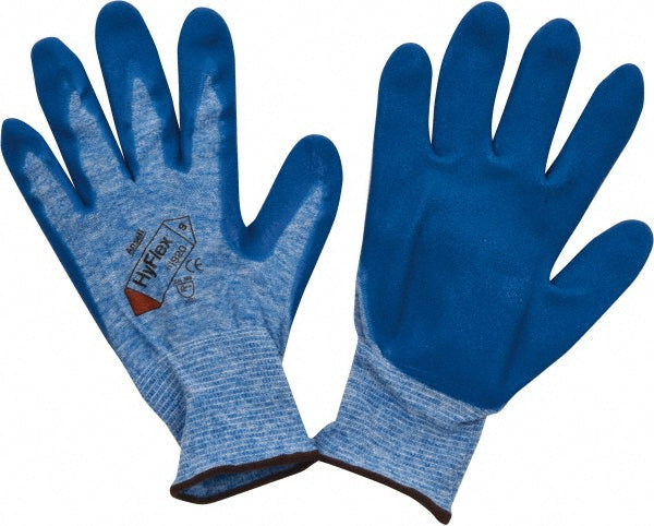 At-A-Glance 255004 Series 11-920 General Purpose Work Gloves Large, Nitrile-Coated Heather Nylon