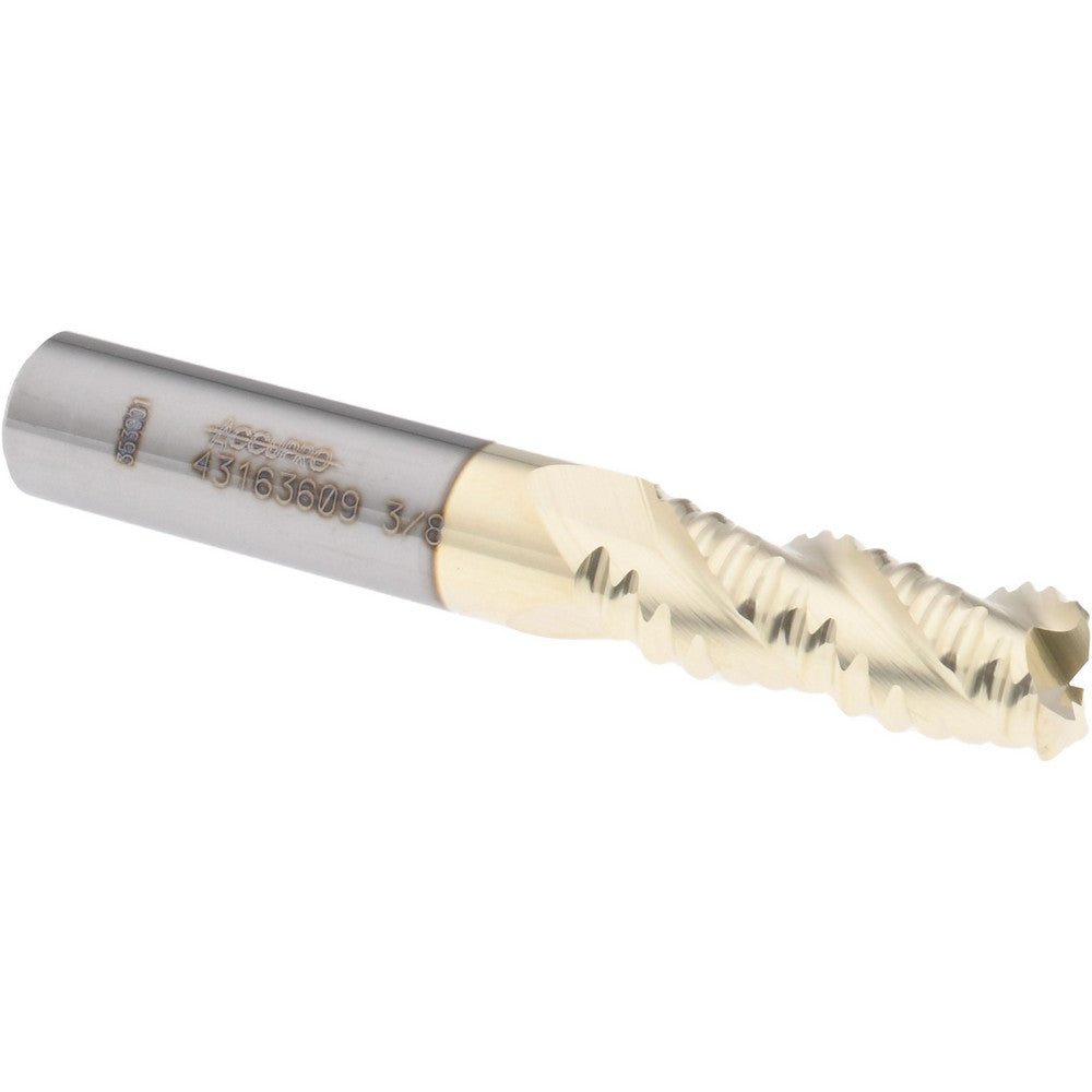 Accupro 43163609 Corner Radius End Mill 3/8" Dia, 7/8" LOC, 0.06" Radius, 3 Flutes, Solid Carbide
