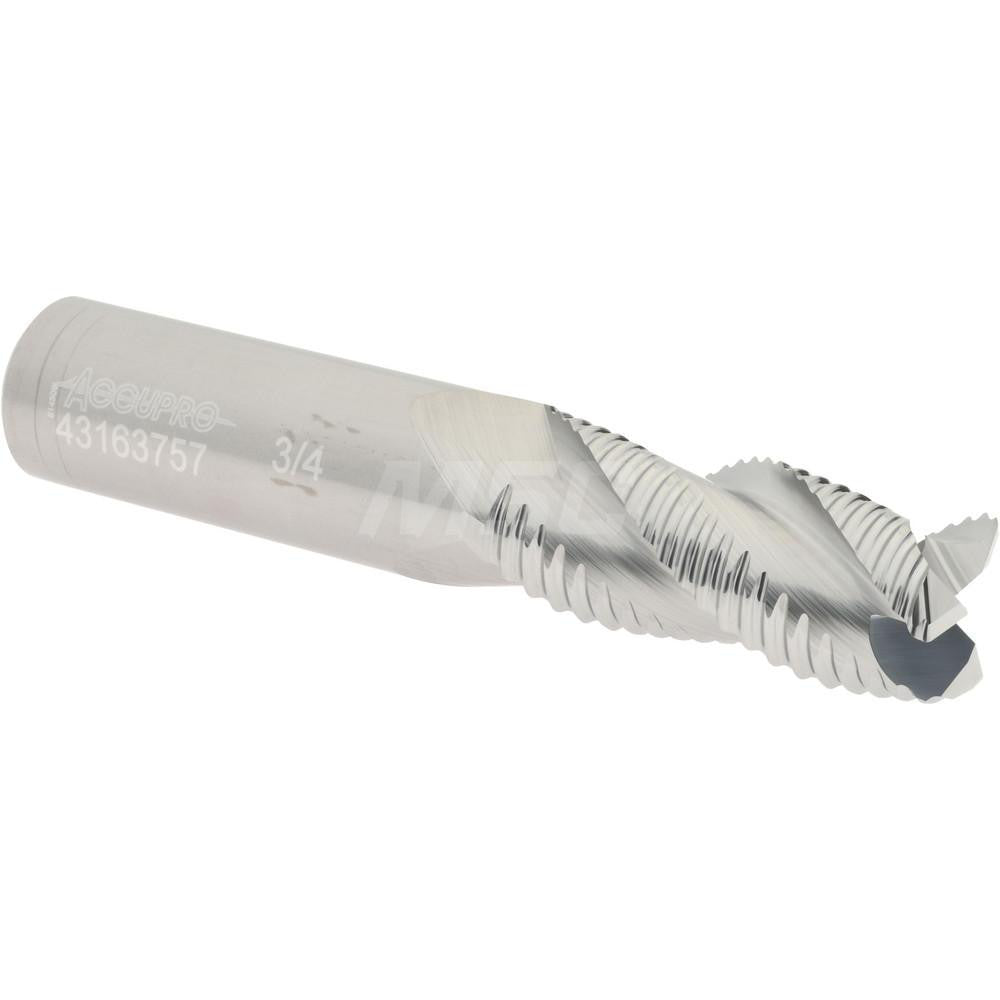 Accupro 43163757 Corner Radius End Mill 3/4" Dia, 1-5/8" LOC, 0.06" Radius, 3 Flutes, Solid Carbide
