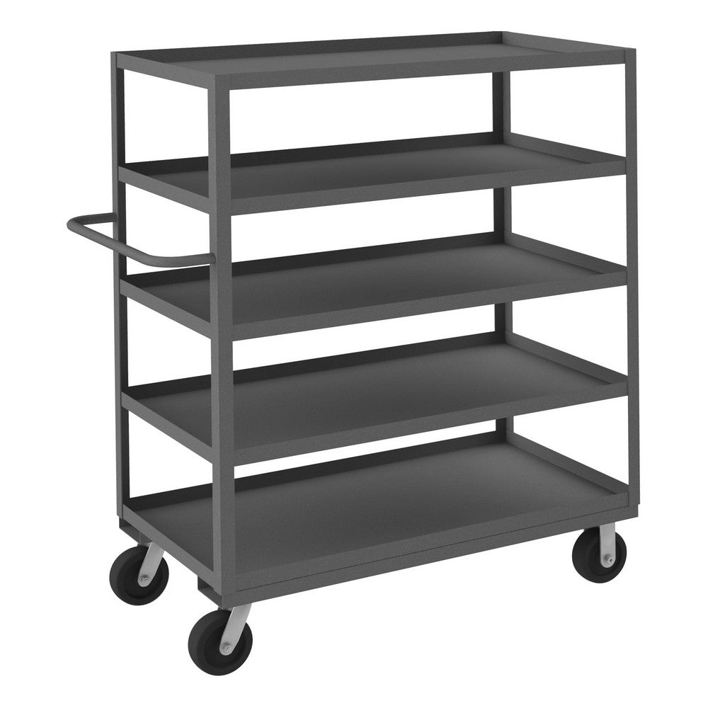 Durham RSC-2448-5-3K-95 Heavy-Duty Service Utility Cart 48" Long, 24" Wide, Steel, 3000 lb Capacity, Gray