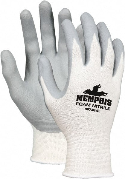 MCR Safety 9673GWM Work Gloves Memphis® 9673GW, Size Medium, Nitrile-Coated Cut-Resistant
