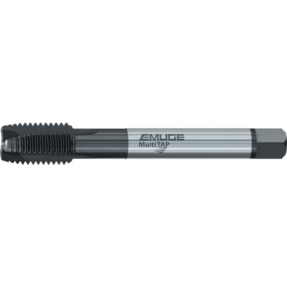Emuge CU497300.5015 Spiral Point Tap 5/8-11 UNC, 3 Flutes, Plug Chamfer, 2B Class of Fit, HSS-E Cobalt, NT2 Coated