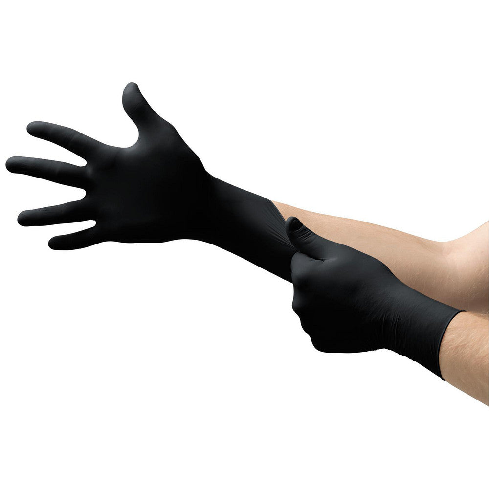 Ansell BD-1005-NPF Disposable Glove Series Microflex Microflex Black Dragon BD-100N, Size 2X-Large, 5.5 mil, Nitrile Coated, Nitrile, General Purpose Grade, Powder-Free, No