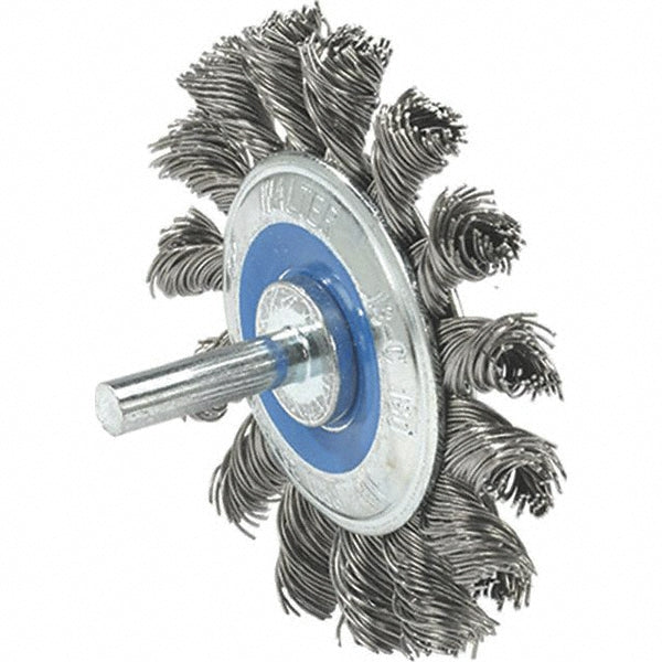 WALTER Surface Technologies 13C130 Wheel Brush 2-3/4" Wheel Dia, Knotted