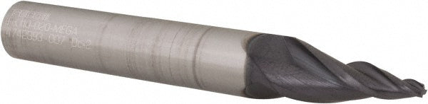 Seco 00029110 Tapered End Mill 11 deg Angle per Side, 2.00 mm Small Dia, 20.00 mm LOC, 3 Flute, Solid Carbide, Square End