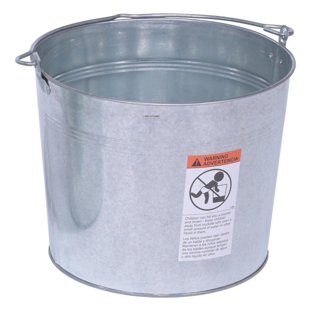 Vestil BKT-GAL-500 Buckets & Pails Capacity 5gal Bucket Material Galvanized Steel Lid Type No Lid Style Single Pail Handle Material Steel Shape Round