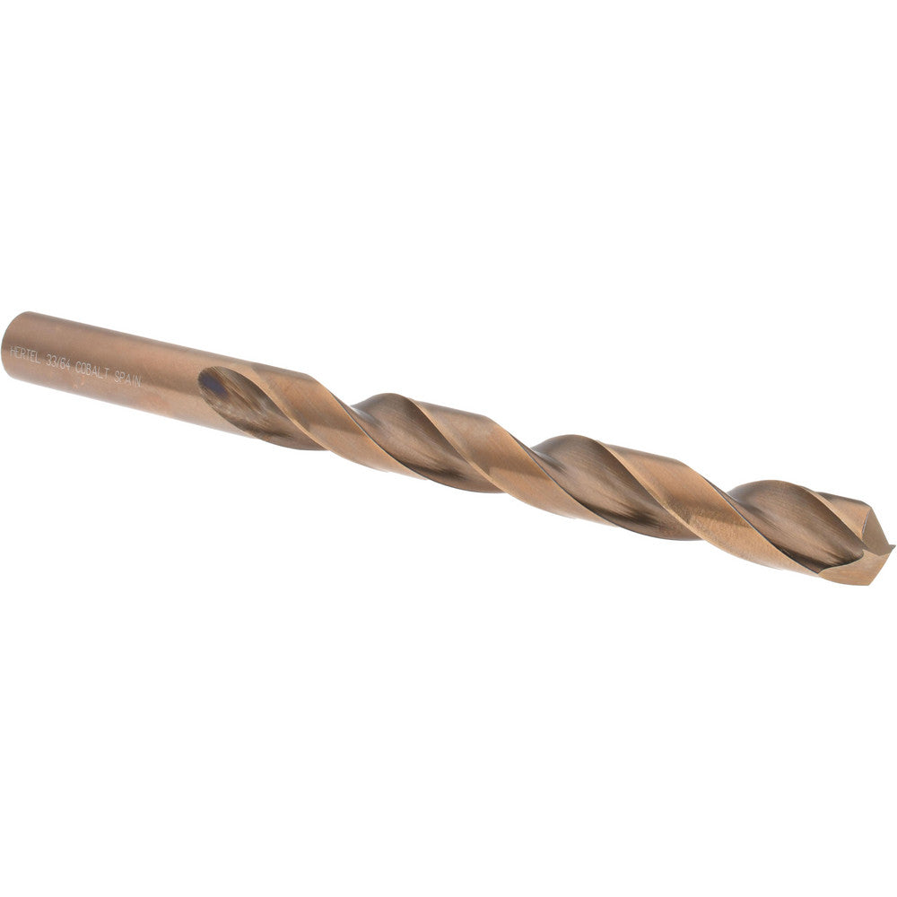 Hertel 42036 Jobber Length Drill Bit 33/64" Dia, 135 °, Cobalt