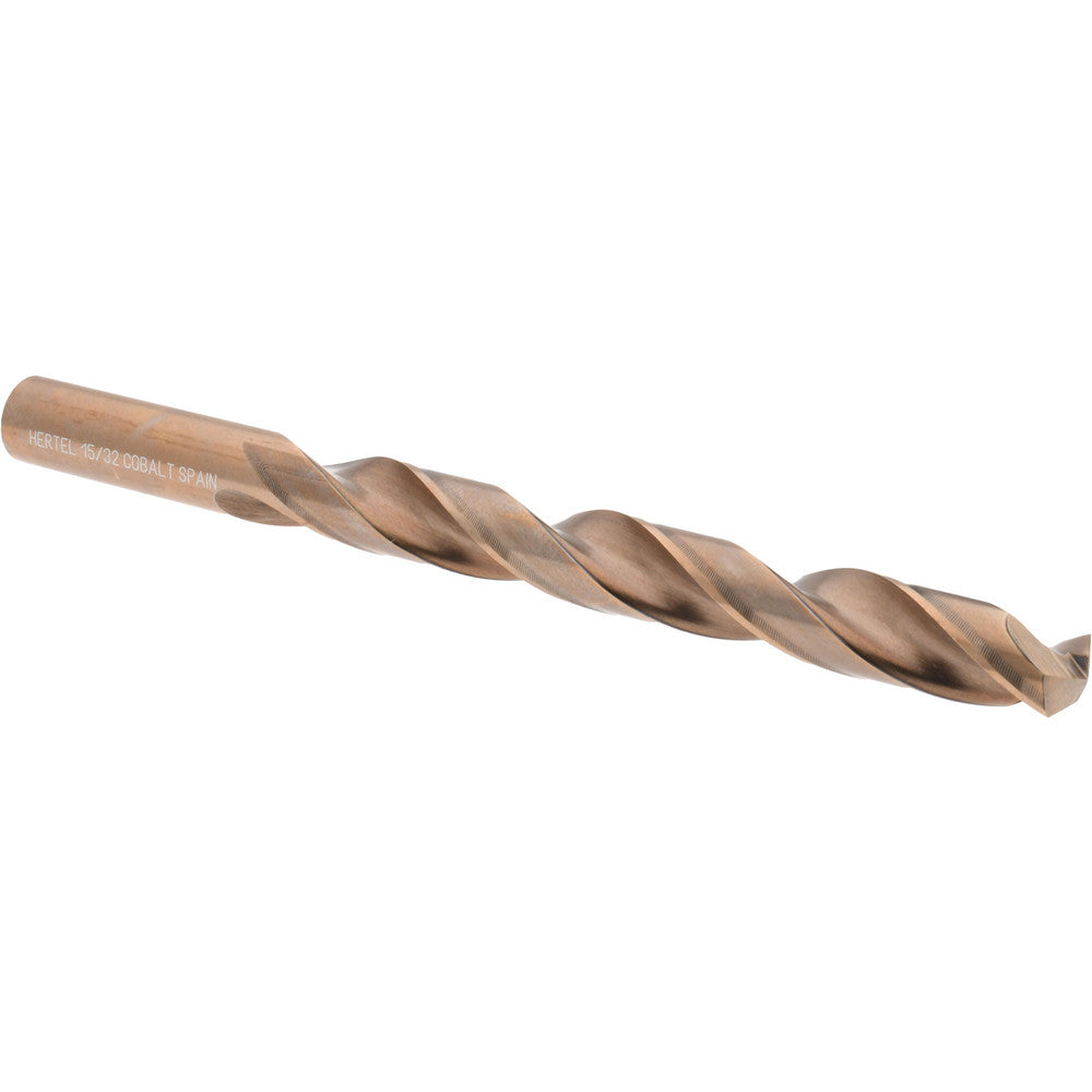 Hertel 42025 Jobber Length Drill Bit 15/32" Dia, 135 °, Cobalt