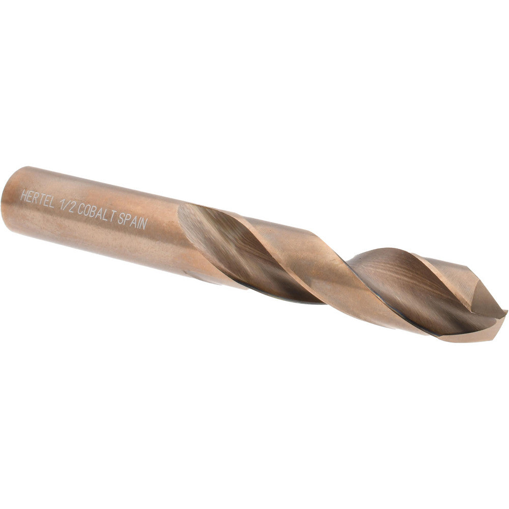 Hertel 42221 Screw Machine Length Drill Bit 0.5" Dia, 135 °, Cobalt