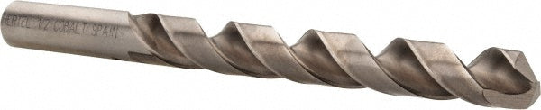 Hertel 42169 Jobber Length Drill Bit 1/2" Dia, 135 °, Cobalt